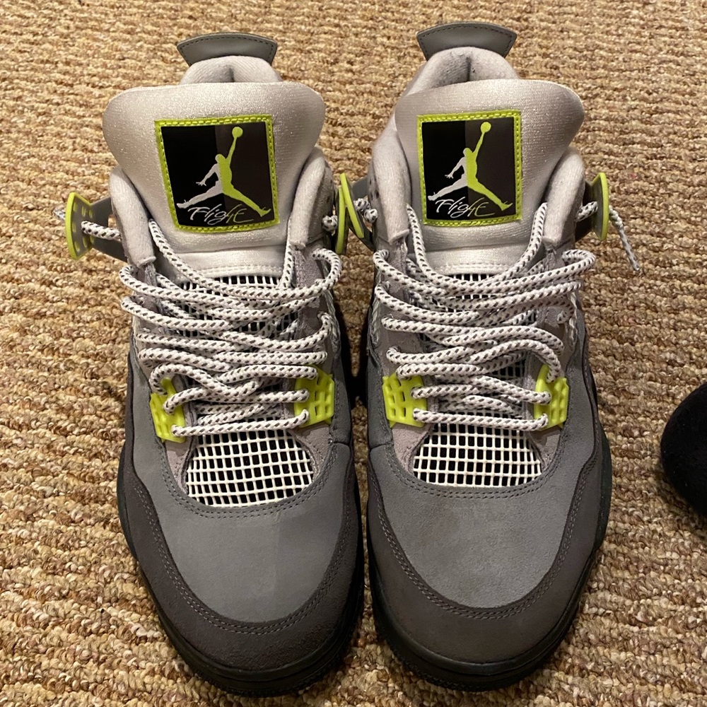 Air Jordan 4s neon